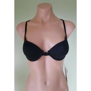 Elizabeth Jane black push up bikini top cup size B